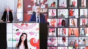 TBMM BAŞKANI ŞENTOP VE BAKAN SELÇUK 81 İLDEN ÖĞRENCİLERLE BULUŞTU