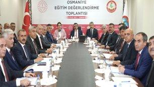 BAKAN TEKİN, OSMANİYE'DE İL EĞİTİM DEĞERLENDİRME TOPLANTISINA KATILDI